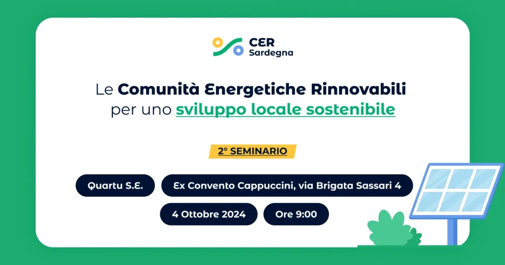 Quartu Sant'Elena 4 ott 24 - Seminario CER Sardegna - Ex Convento dei Cappuccini, via Brigata Sassari ore 9:00