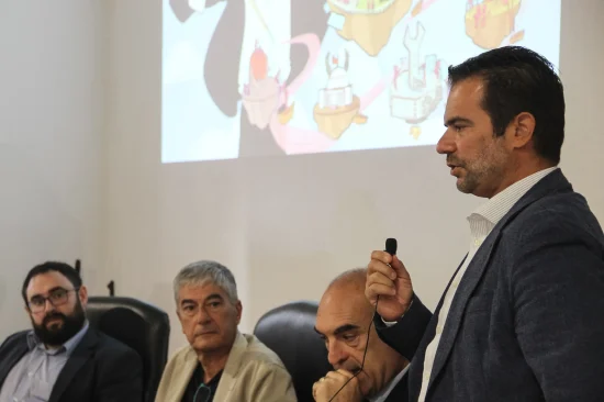 Da sin a dx: R.Raccis, N.Carboni, E.Ghiani, O.Caboni durante incontro CER Sardegna a Quartu SE